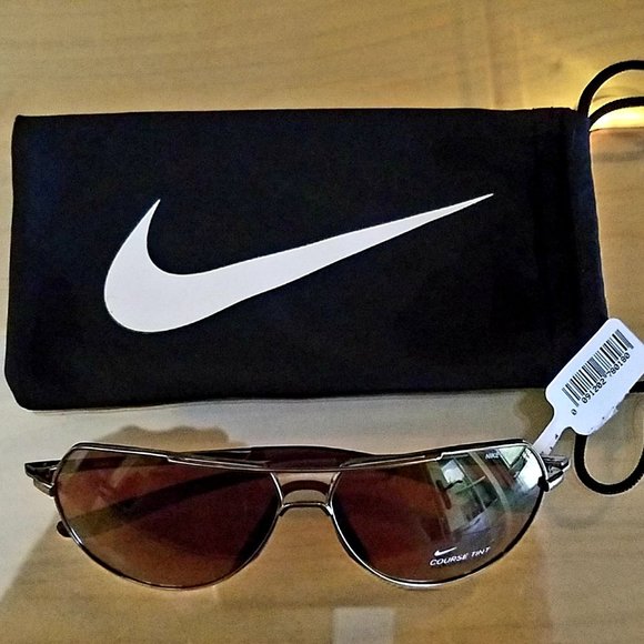 NWT Genuine Gold Nike Outrider Sunglasses Ev1085 main image 2
